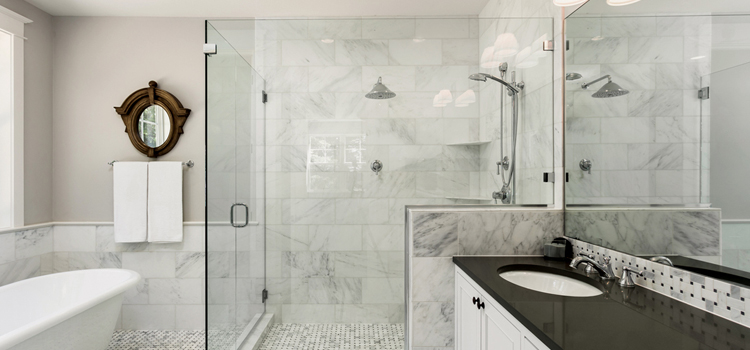 bathroom shower door installation in Avenal