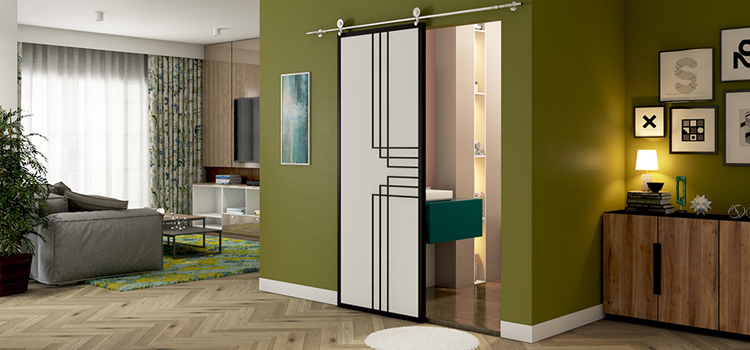 sliding bathroom door installation in Avenal